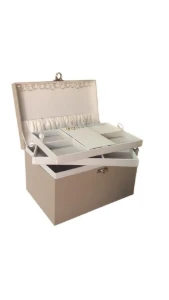 Porta-Joias Grande com Espaço para Pulseiras Altas - Artesanato e Personalizados