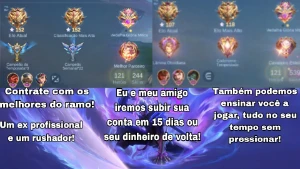 Subo sua conta em 15 dias ou menos! (Elojob) - Mobile Legends