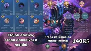 Subo sua conta em 15 dias ou menos! (Elojob) - Mobile Legends