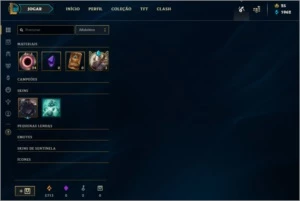 Conta Gold 1  37 champ 14 skins - League of Legends LOL