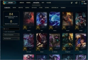 Conta Gold 1  37 champ 14 skins - League of Legends LOL