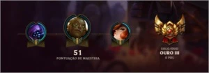 Conta League of Legends Gold 3 (smurf) LOL