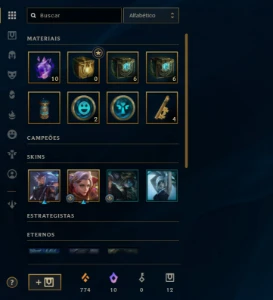 Conta paltina 2 upp a mão - League of Legends LOL
