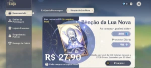 Conta top 32 5* Banner Garantido - Genshin Impact