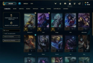 Conta bronze 2 com 23 Champs e 3 Skins - League of Legends LOL
