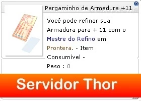 Ragnarok thor Pergminho Armadura+11 - Ragnarok Online