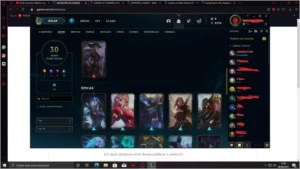 vendo ou troco conta de lol(gold4)mais informaçoes descriçao - League of Legends