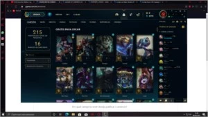 vendo ou troco conta de lol(gold4)mais informaçoes descriçao - League of Legends