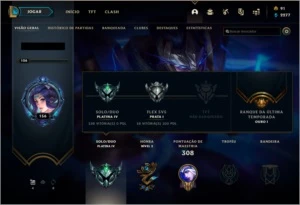 Conta Platina 4 - League of Legends LOL