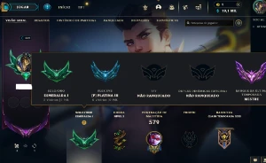 Esmeralda 1 com TODOS os champs e 299 Skins (ADC / MID / JG) - League of Legends LOL