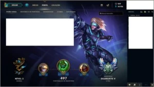 Conta Diamante 5 com todos campeões e 120 skins - League of Legends LOL
