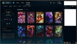 Conta Diamante 5 com todos campeões e 120 skins - League of Legends LOL
