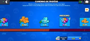 Conta de Brawl Stars com 23612 troféus com 56 brawlers