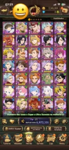 Conta 7Ds Grandcross Top Sem Vinculos - Seven Deadly Sins