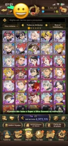 Conta 7Ds Grandcross Top Sem Vinculos - Seven Deadly Sins