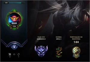 Conta D1 2020 unranked 2021, Flex D2 - League of Legends LOL