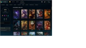 Conta com 100 skins - League of Legends LOL