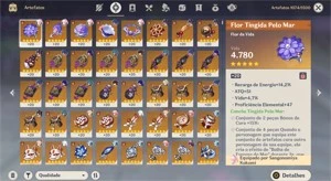 Conta Genshin Impact endgame AR57 -  12 5* estrelas