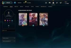Conta platina 1 com lux elementalista sem email verificado - League of Legends LOL