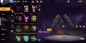 Conta Free fire, level 62, cartão troca Nick, 