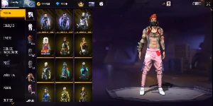 Conta Free fire, level 62, cartão troca Nick, 