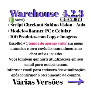 Tema Warehouse Varias Versões + Atualizações E Bônus - Outros