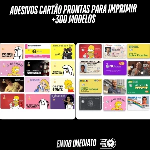 Adesivos Cartão Prontas Para Imprimir - Outros