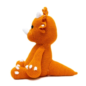 Dinossauro Mostarda em Crochê Amigurumi - Artesanato e Personalizados