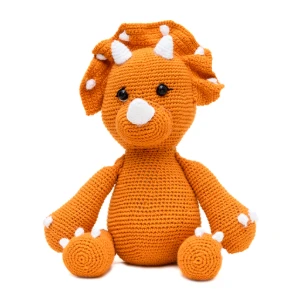 Dinossauro Mostarda em Crochê Amigurumi - Artesanato e Personalizados