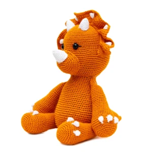 Dinossauro Mostarda em Crochê Amigurumi - Artesanato e Personalizados
