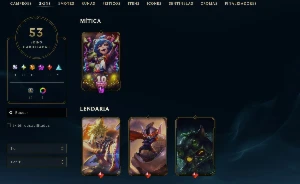 Conta League of Legends Full Acesso - 124 Champs e 53 Skins LOL