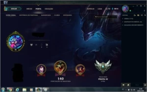 Conta Prata III com skin lendária - League of Legends LOL