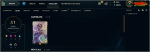 Conta LOL Gold 1, 31 skins com LUX ELEMENTALISTA - League of Legends