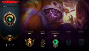 Conta LOL Gold 1, 31 skins com LUX ELEMENTALISTA - League of Legends