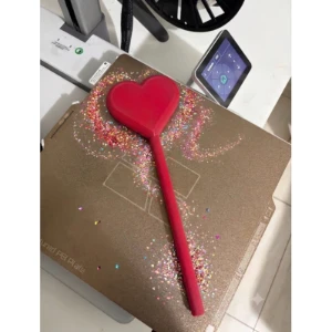 Varinha Coração Vermelho 3D 30cm - Artesanato e Personalizados