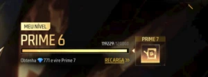 Conta de free fire nível 81