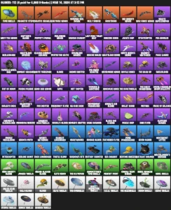 Conta Fortnite Com Mais De 54.400 V-Bucks Gastos E 156 Skins
