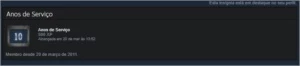conta steam10 anos lvl 11 com medalha de 5 anos csgo