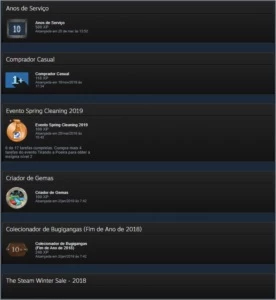 conta steam10 anos lvl 11 com medalha de 5 anos csgo