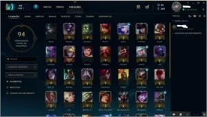 Conta de lol diamante V, 42 campeões e 9 skins - League of Legends