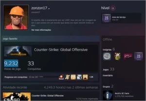 Contas Steam  15 a 16 anos (MEDALHA 5 E 10 ANOS NO CSGO) - Counter Strike