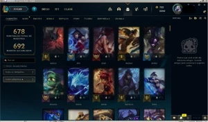 Conta unranked todos os champs 329 skins - League of Legends LOL