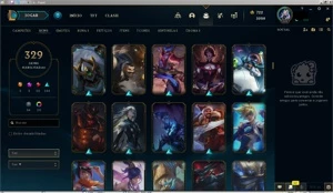 Conta unranked todos os champs 329 skins - League of Legends LOL