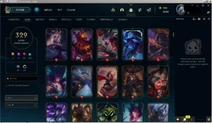 Conta unranked todos os champs 329 skins - League of Legends LOL