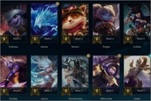 CONTA PRATA 2 LEVEL 62 - League of Legends LOL