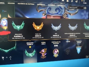 Lol 283 skins,full acesso barato platina IV - League of Legends
