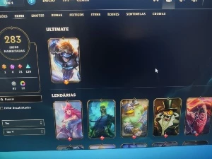 Lol 283 skins,full acesso barato platina IV - League of Legends