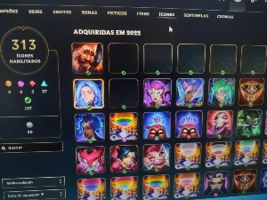 Lol 283 skins,full acesso barato platina IV - League of Legends