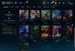 Conta Unranke com 21 Champs e 1 Skin - League of Legends LOL