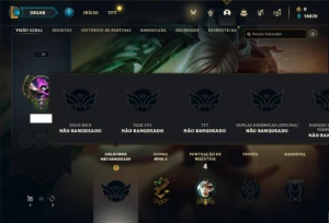 Conta Unranke com 21 Champs e 1 Skin - League of Legends LOL